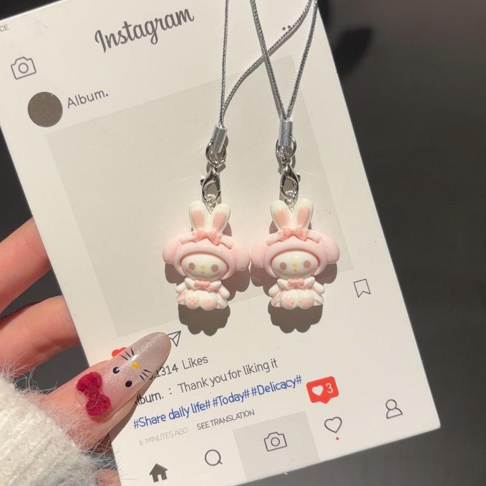 การ์ตูนน่ารักลูกแกะ ทํานอง เรซิ่นจี้พวงกุญแจตุ๊กตาของเล่นกระเป๋าเป้สะพายหลังตกแต่งเพื่อน - รูปที่ 5