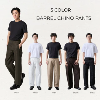 [NEW] CTRLX - กางเกงบาร์เรลทรงโค้ง BARREL CHINO PANTS ผ้าชิโน่คอตตอน ผ้ายืดเล็กน้อย UNISEX รุ่น CORTIS