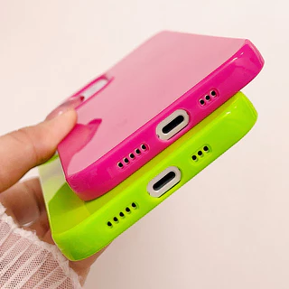 เคสเยลลี่สีแคนดี้เรืองแสงนีออน สำหรับiPhone 17 16 15 14 Pro Max 11 13 12 X XR XS 7 8 SE 2020 2022 17promax ซิลิคอนนุ่ม