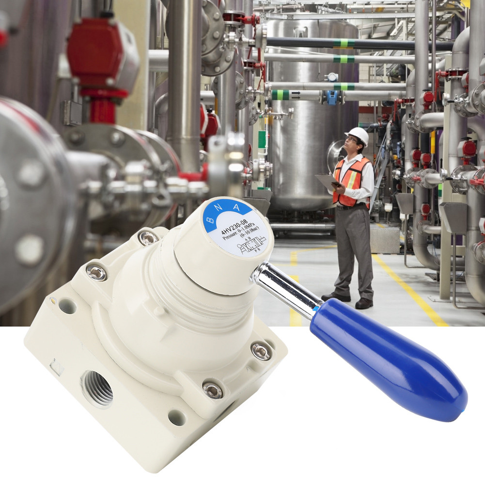 วาล์วอากาศคู่มือโดยตรงการกระทํา จุด อลูมิเนียมทนการกัดกร่อนที่ดีที่เชื่อถือได้มือคันโยกแสง4hv230-08 