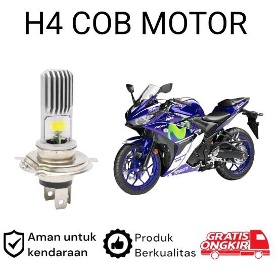 1 ชิ้น H4 COB ไฟหน้า LED สําหรับ Yamaha R25 2014 2018 Koko รถมอเตอร์ไซด์