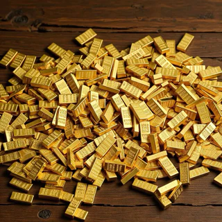 100ชิ้น โมเดลทองน้ำหนักเบา ตกแต่งภายในเปิดพิธีขึ้นบ้านใหม่ของขวัญเล็กๆ