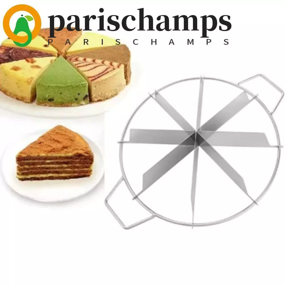 ปารีสCHAMPS เครื่องตัดพิซซ่า, มีด้ามจับ ที่แบ่งแพนเค้กกันสนิม, ครัวเรือนแบ่งเท่ากันทนทานสแตนเลสแตงโมเครื่องตัดพาย