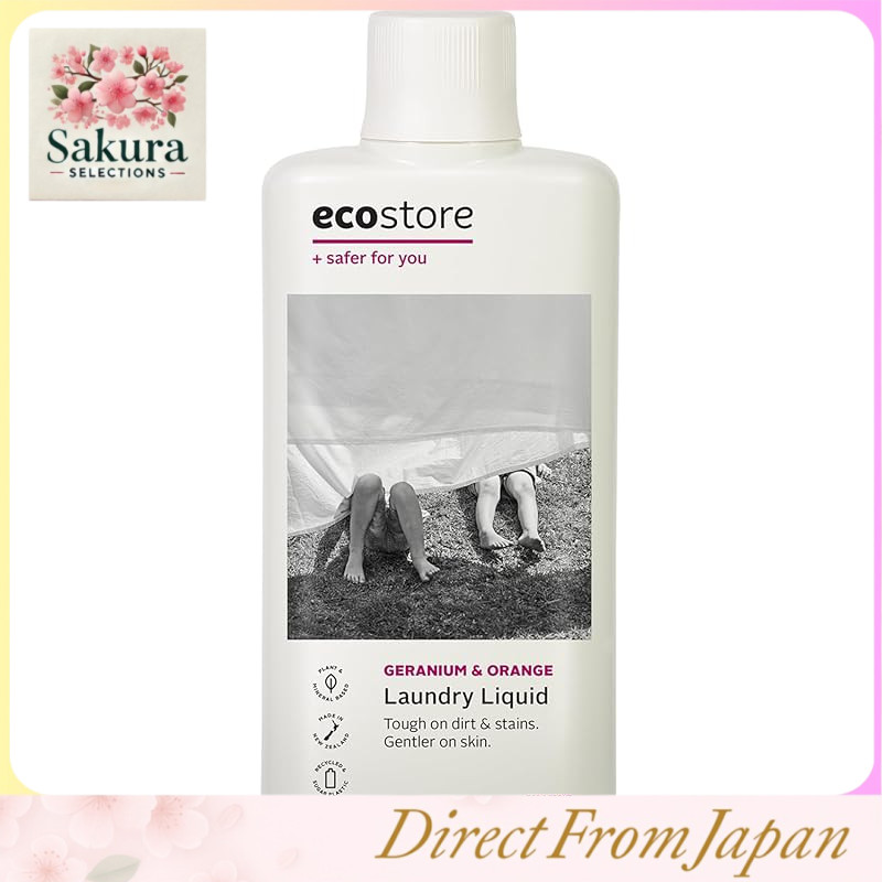 ecostore Geranium & Orange Plant-Based Gentle Liquid Laundry Detergent – Various Sizes
