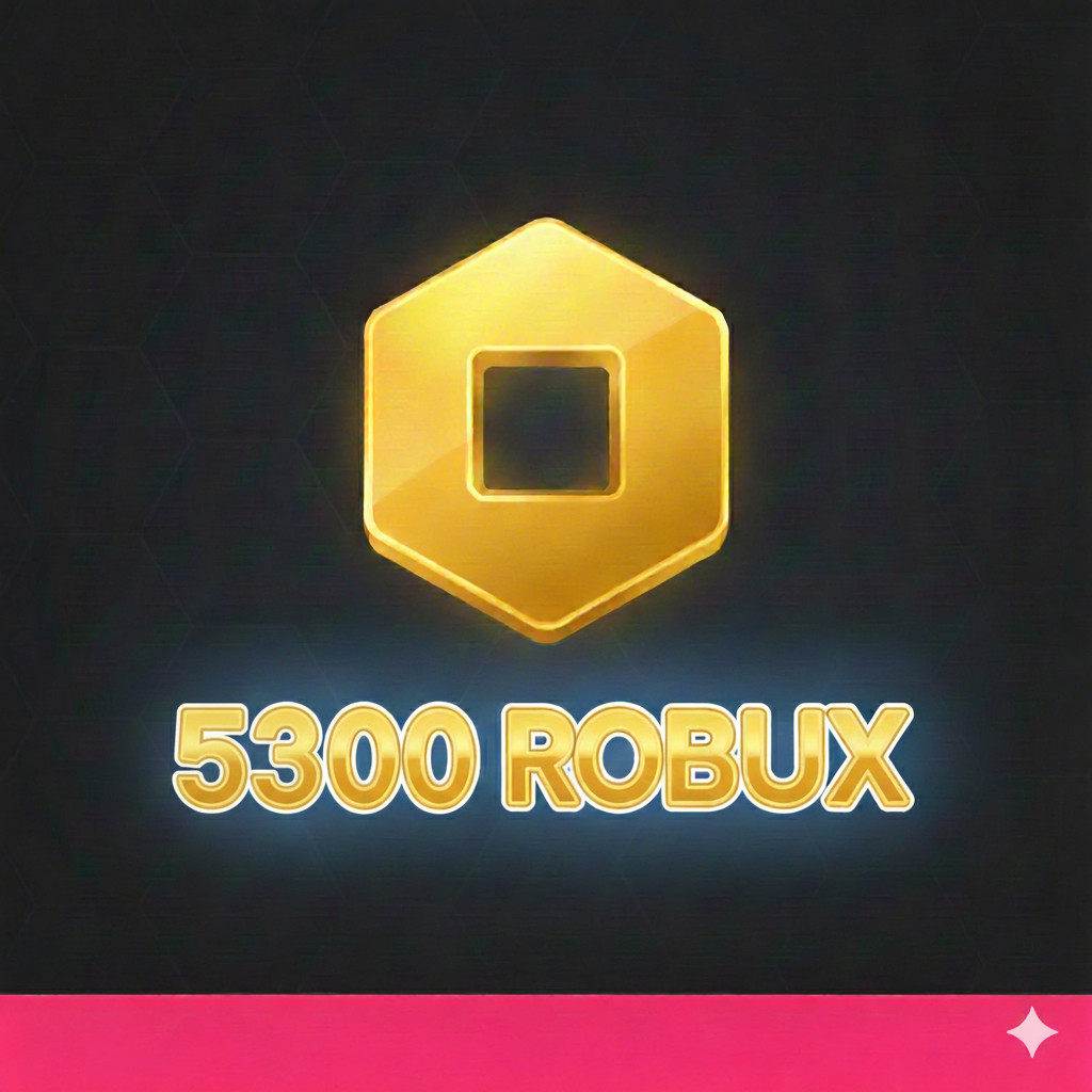 Roblox 5300 Robux เติมโรบักซ์ (Roblox) ราคาถูก ส่งจริง  ขนาด10x10