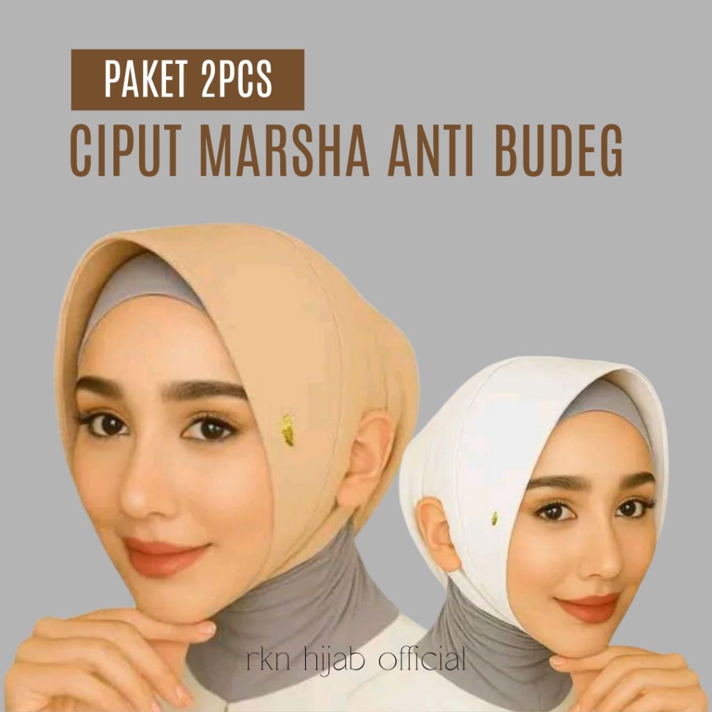 แพ็คเกจ 2 ชิ้น Marsha Anti-Deaf Ears Ciput / Without Bun
