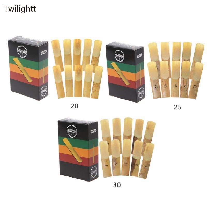 WILI 10 ชิ้น Tenor แซ็กโซโฟน Reed 2 0 2 5 3 0 Strength Reed 2-1 2 3-1 2 แซ็กโซโฟน Reeds