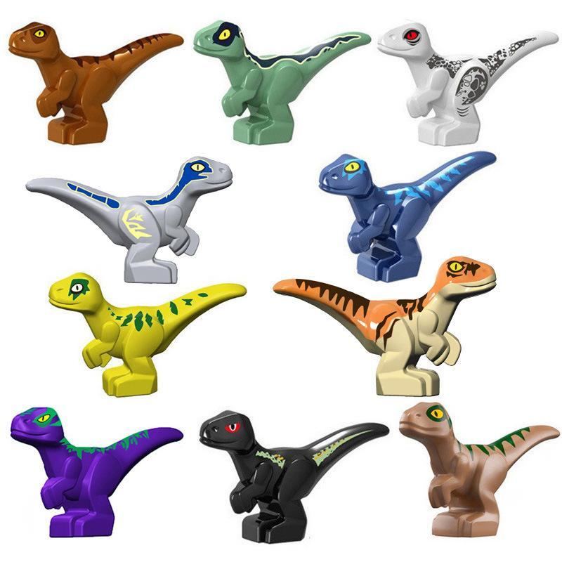 Jurassic Dinosaur Nest บล็อกตัวต่อเด็กของเล่นคอลเลกชันของขวัญวันเกิด Jurassic Rex Raptor