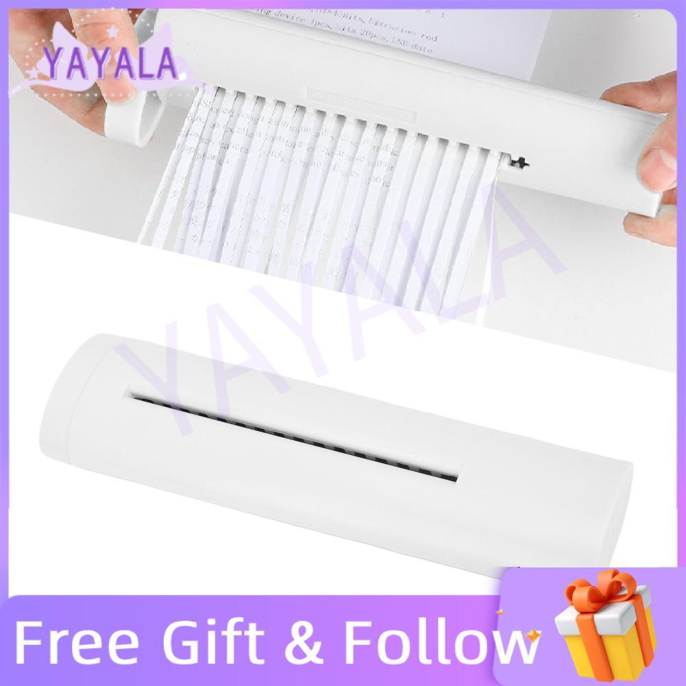 Yayala Yayala YUYTE Handy เครื่องทำลายเอกสารแบบพกพาคู่มือเอกสารเครื่องมือตัดสำหรับ A4 A6 เอกสารขนาด: