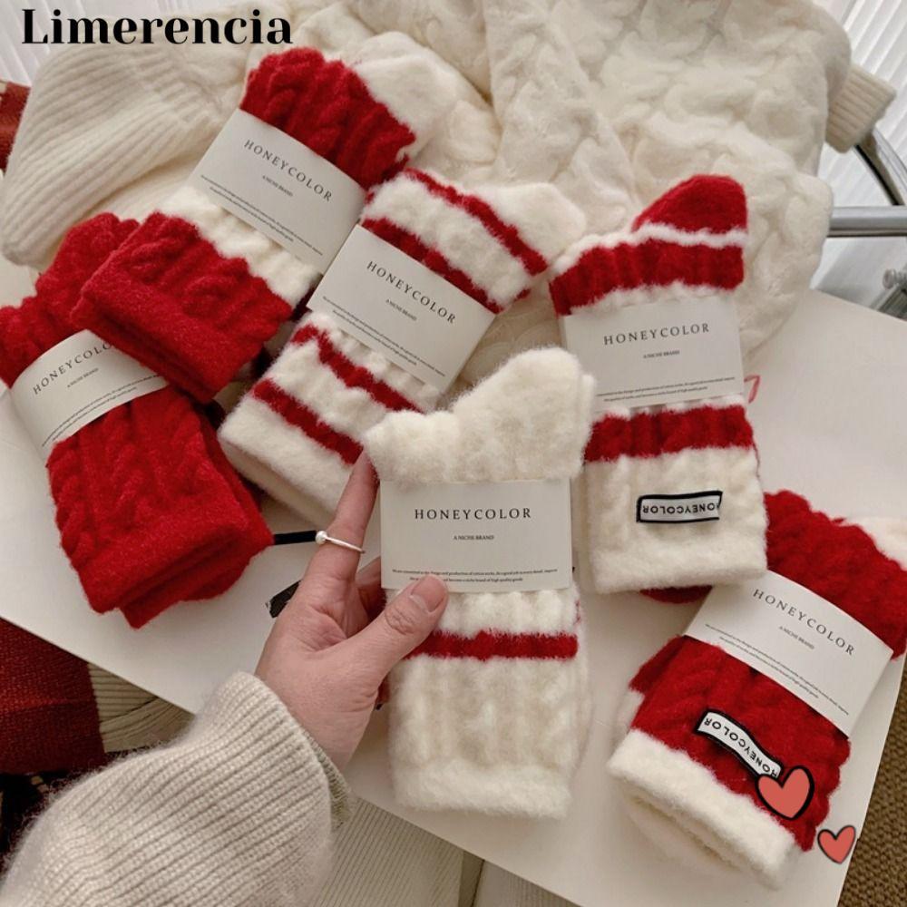 LIMERENCIA Mink Velvet Socks, Thicken Women Thermal Sleep Sock, Home Sleep Floor Socks Coral Velvet 