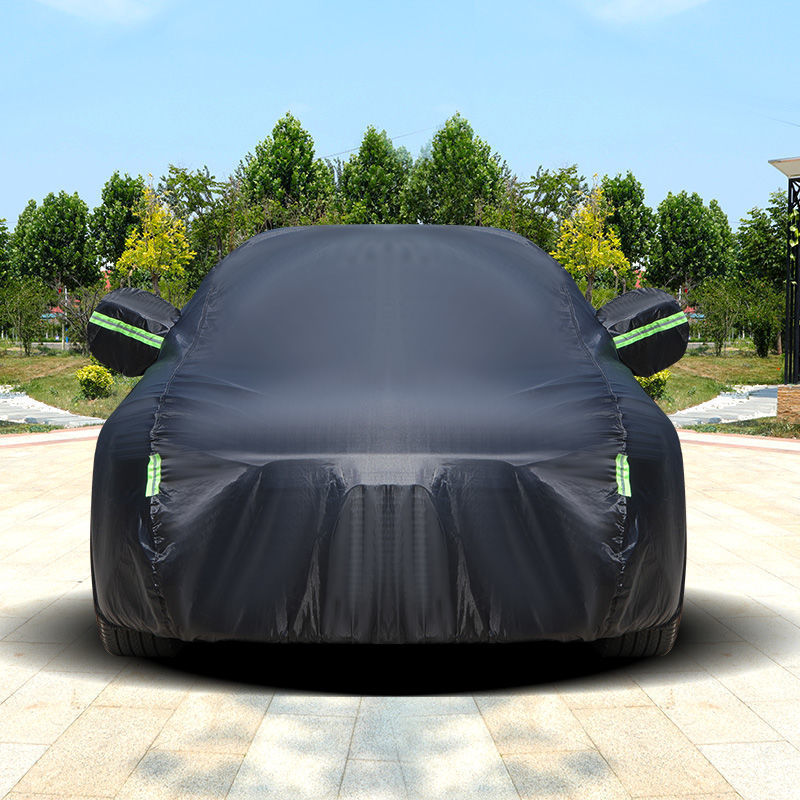 21D Oxford ผ้ารถ Plus กํามะหยี่หนากันฝน Snowproof Antifreeze ครีมกันแดดรถคลุมทั้งหมดฝาครอบรถ 6PAP