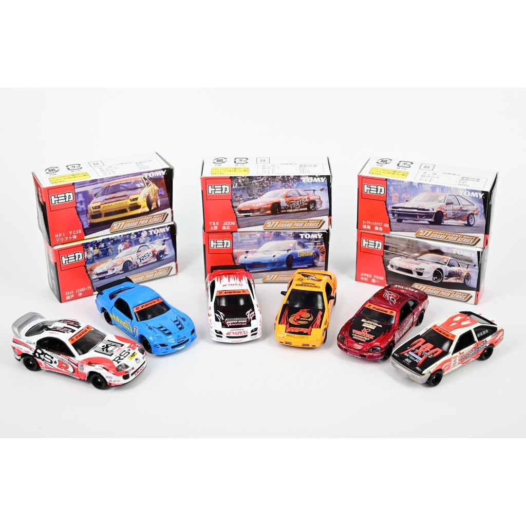 TOMY TOMY D1GP Drift Competition Special Note 1: 64 D1GP Drift Competition Full Set 6 คัน, Box Brand