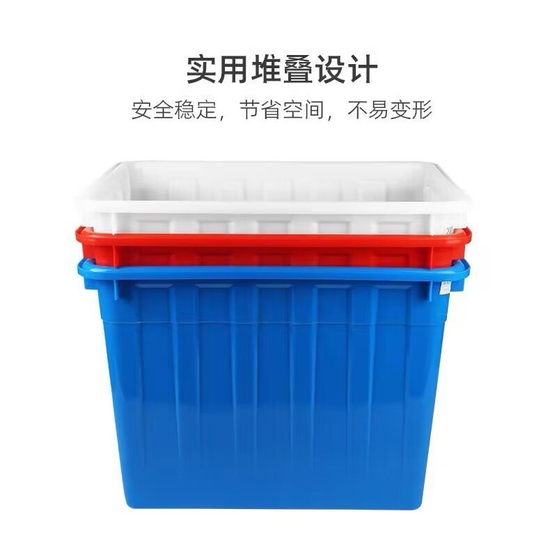 เสื้อผ้า Turnover กล่องพลาสติก Turnover กล่อง Turnover พลาสติกขนาดใหญ่ล้อ 400L ถังน้ําพลาสติกมีล้อ T