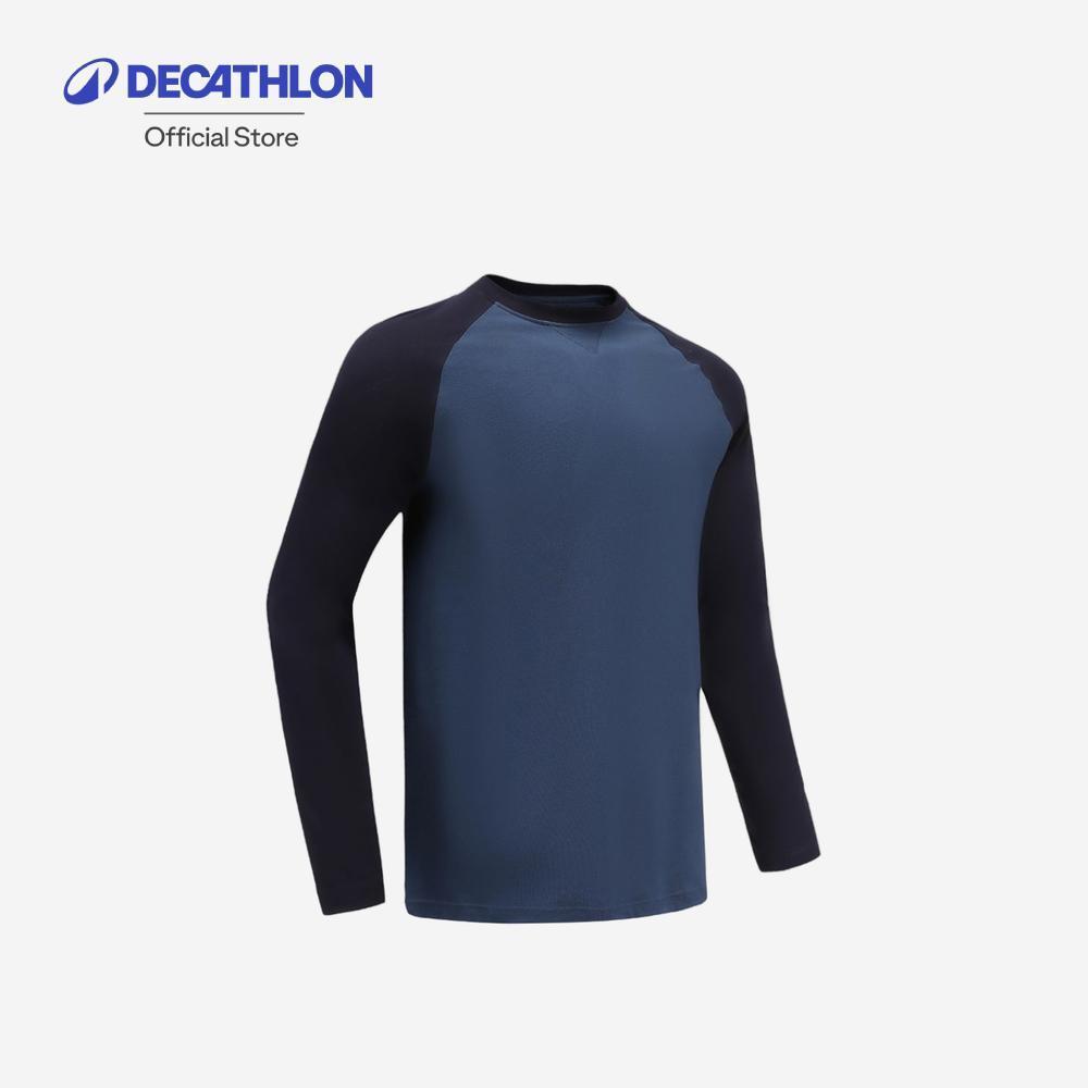 Decathlon Men Longsleeve T-Shirt 520 เสื้อยืดแขนยาวสำหรับผู้ชาย รุ่น 520 - Navy