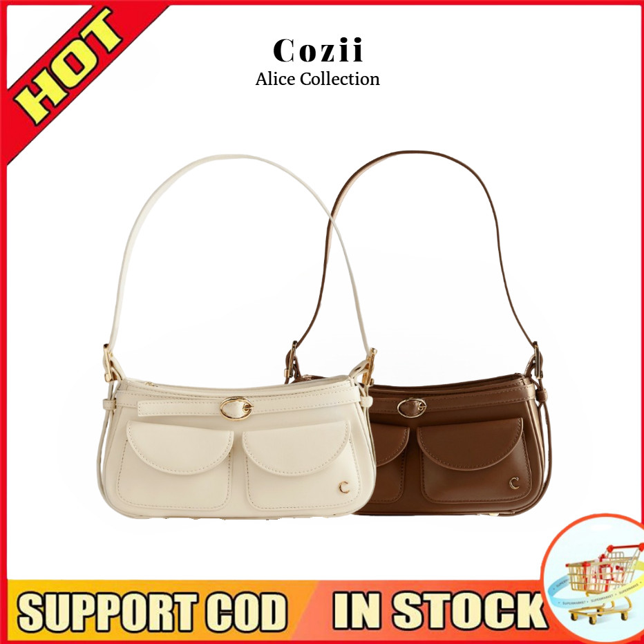 【สินค้าพร้อมส่ง】💯ของแท้ Cozii bag  ALICE COLLECTION กระเป๋าถือ กระเป๋าถือผู้หญิง