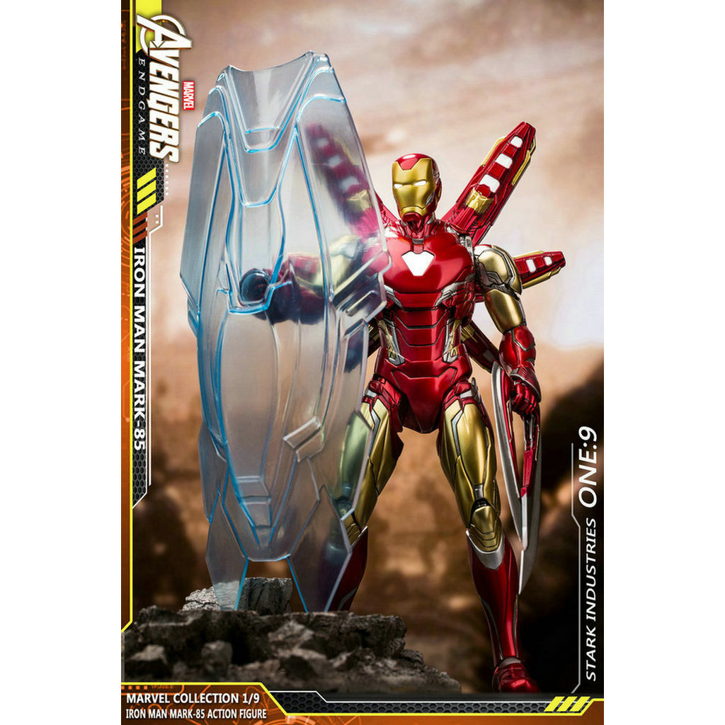Marvel Authorized Migu Man House Iron Man Avengers MK85 1: 9 ของเล่นตุ๊กตารูป Spiderman