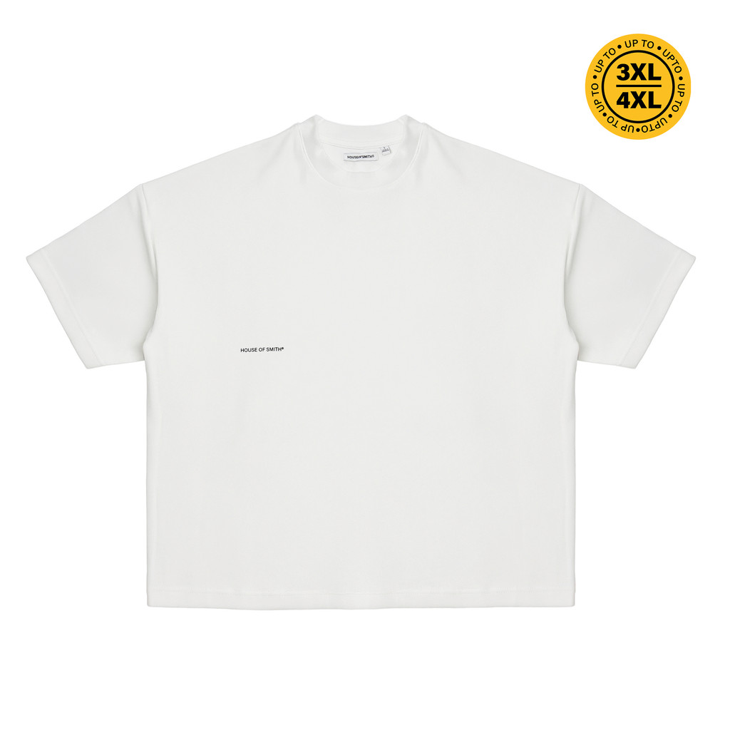 House of Smith Mens Boxy T-Shirt - Form 330 Boxy White - Boxy T Shirt