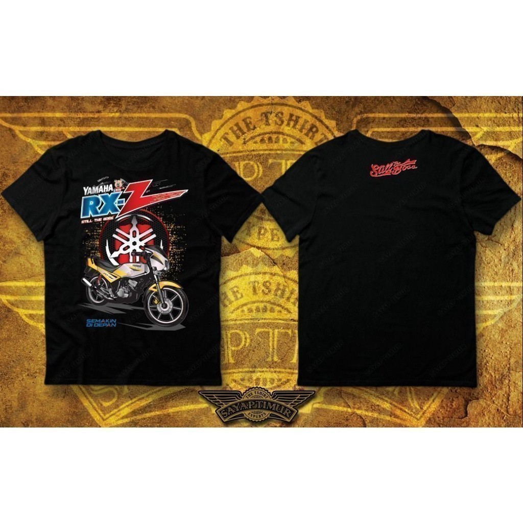 แฟชั่น 2025 Yamaha RXZ RX-Z Energy D3 (เสื้อยืดสีเหลือง+ดํา)