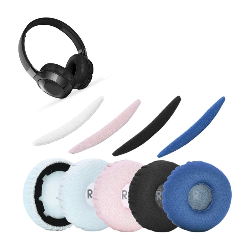 AMOONA เปลี่ยนแผ่นรองหูฟังแถบคาดศีรษะนุ่มสบายโฟมแผ่นรองหูฟังเหมาะสําหรับ 600BTNC 660NC 670NC หูฟัง E