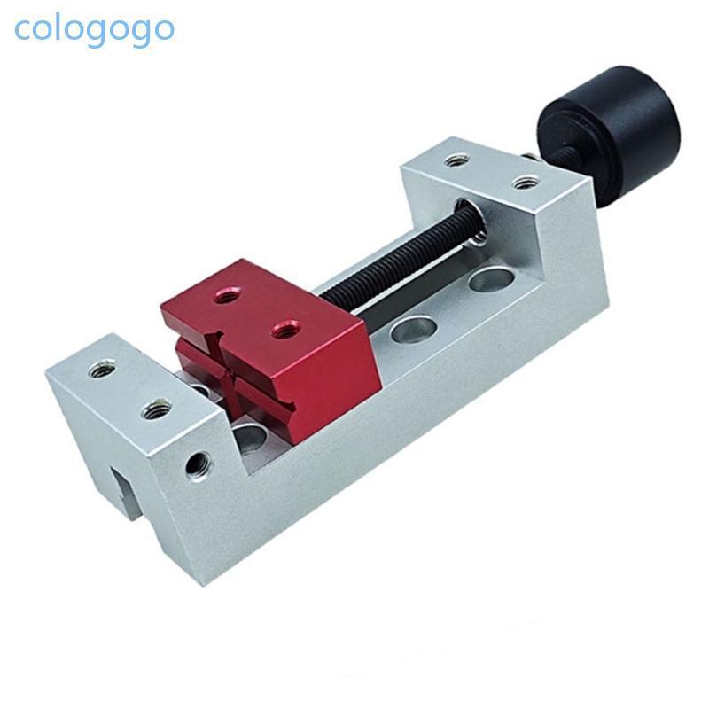 COLO Benches Vice Clamp อลูมิเนียมแบน CLAMP เจาะขนาดเล็กกด CLAMP Vice กดเครื่อง Vise Fixing เครื่องม