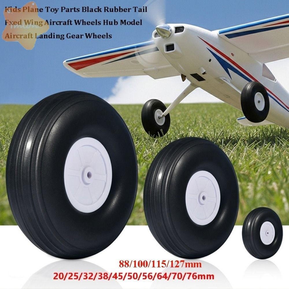 IMLON Tail Fixed Wing เครื่องบินล้อ Hub อะไหล่ของเล่น ยางสีดํา คุณภาพสูง 0.75-5 นิ้ว รุ่น Landing Gear สําหรับ RC เครื่องบินเปลี่ยน