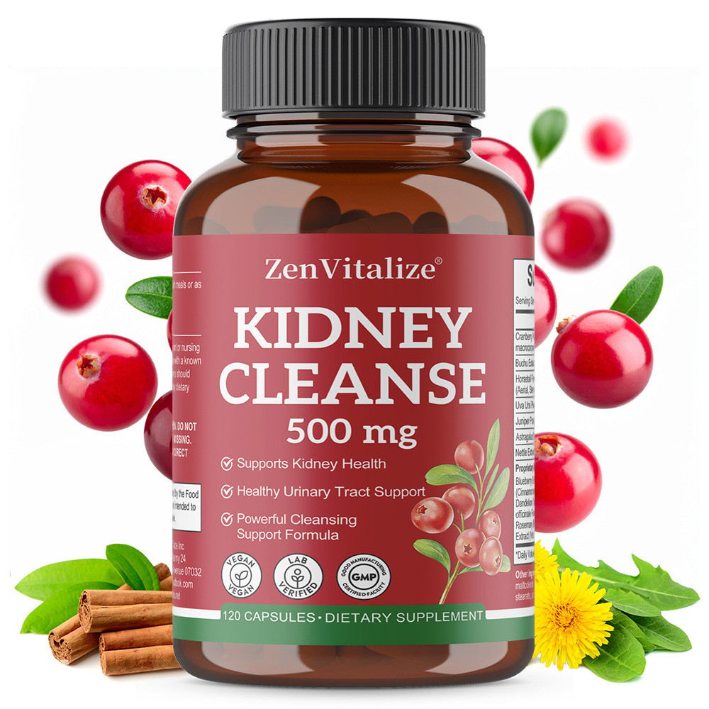 ZenVitalize Kidney Cleanse ผลิตภัณฑ์เสริมอาหารเพื่อสุขภาพไตและปัสสาวะ Tract Wellness