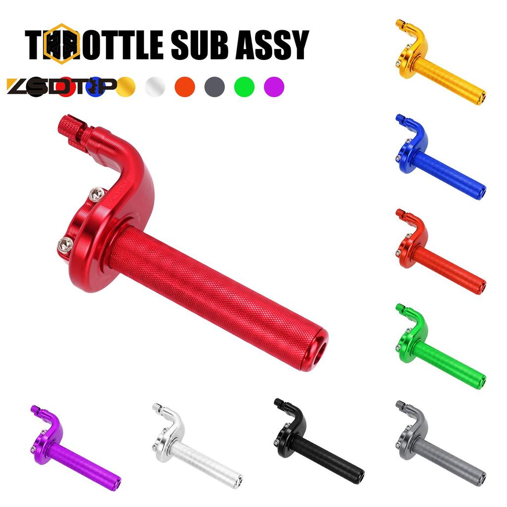 ZSDTRP 7/8" 22mm CNC Aluminum Quick Twist Throttle Grip Assembly for Honda CRF250R CRF450R XR200R XR