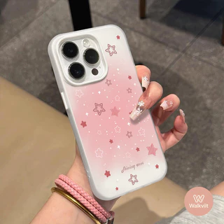 สำหรับ OPPO Reno 15F 16 12 14 13F 16F 15 12F 14F 13 11 10 6 6z 5F 5 5z เคสซอฟต์ 2 in 1 ใหม่ ลายดาวคอนทราสต์ไล่สีมาคารอน