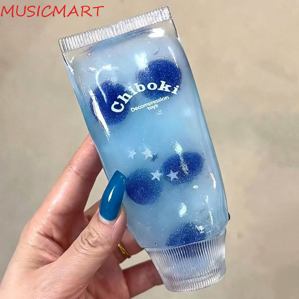 MUSICMART Facial Cleanser Fidget, Sensory Shapeable Toothpaste Squishy Toy, Novelty Pinch Non-Bounce