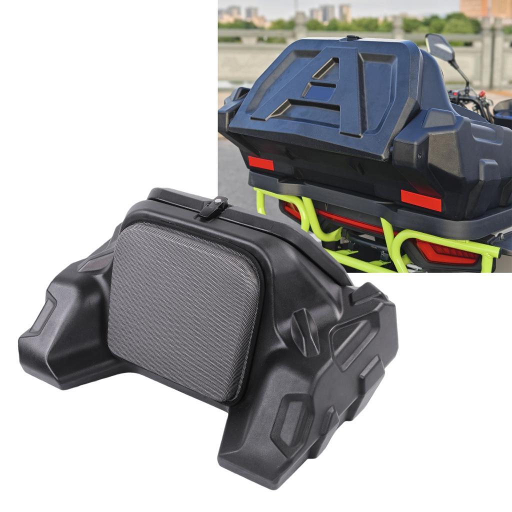 Janemy ATV กล่องเก็บของด้านหลัง 70L ความจุขนาดใหญ่ Rain Proof ปลอดภัยระบบล็อคหมวกกันน็อคเบาะพนักพิงส