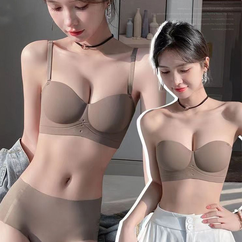 บราดันทรง Convertible - สายรัดถอดออกได้สําหรับ 32A-38B, Seamless & Non-Slip (4 สี)