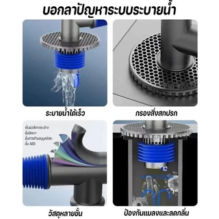 COD ท่อแยกระบายน้ำ 2/3/4 ทาง ป้องกันแมลง ป้องกันกลิ่น ระบายน้ำพร้อมกัน ท่อน้ำทิ้งใช้ร่วม