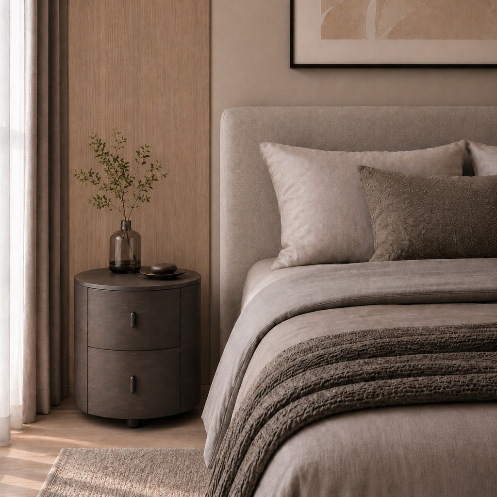 SB Design Square ตู้ข้างเตียง รุ่น Xobi สีดำ (45x45x44.5 ซม.) แบรนด์ DESIGN & DECOR