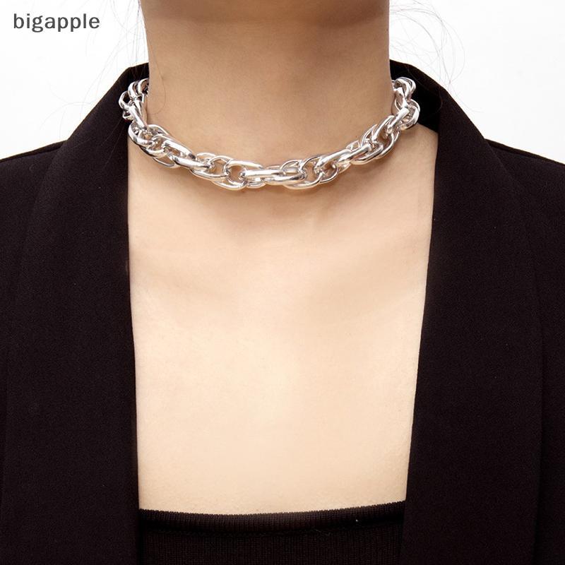 Bigapple Punk เกินจริง Heavy โลหะหนาสร้อยคอสร้อยคอผู้หญิง Goth เครื่องประดับ RDG