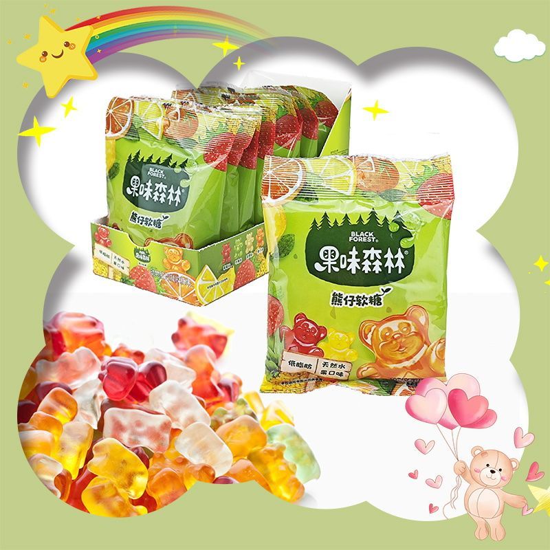 รสผลไม้ Forest Marshmallow Marshmallow Gummy Bear Gummy Bear Gummy Bear นําเข้าจากสหรัฐอเมริกา Candy