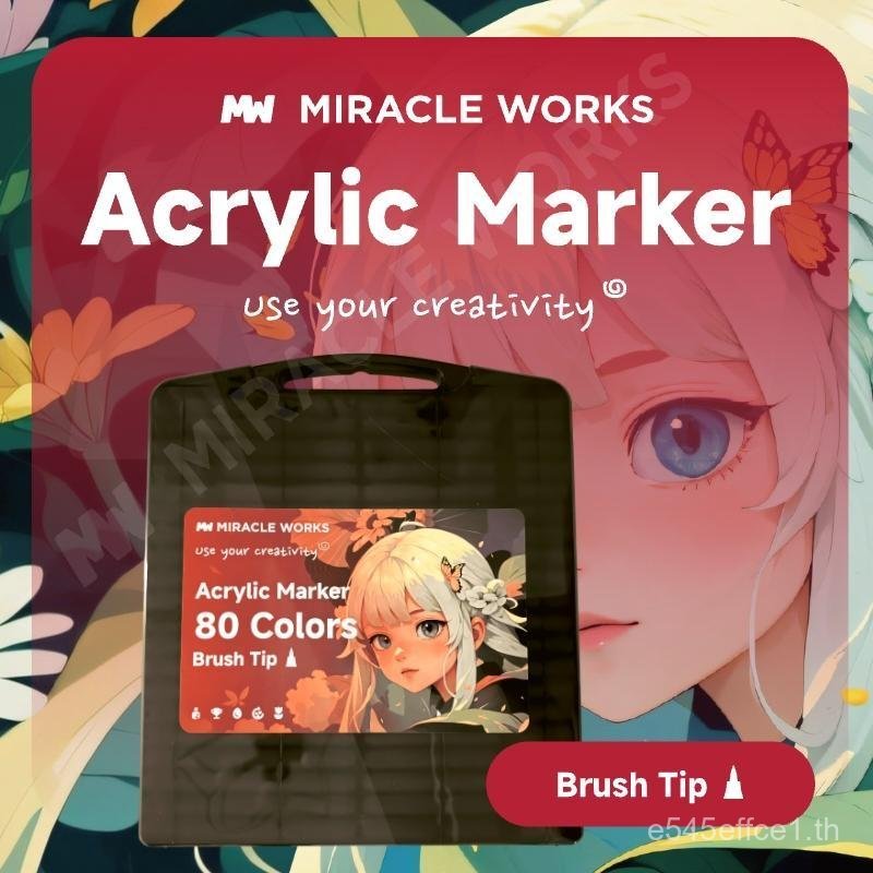 MW 12/24/36/48/60/80 สีปากกาอะคริลิค - Brush-tip อะคริลิค MARKER ชุดปากกา
