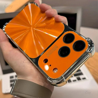 ใหม่หรูหรา 6D เลเซอร์สีสันสดใส Aurora สําหรับ iPhone 13 14 15 16 17 Pro Max Air กันชนนุ่มกันกระแทกกระจกกล้อง Hard PC ฝาครอบ