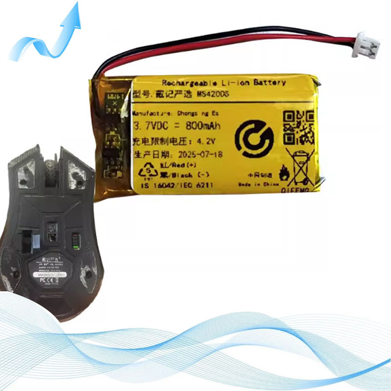 เหมาะสําหรับแบตเตอรี่เมาส์โหมดคู่แบบมีสายไร้สาย Daiji Carefully เลือก MS420DS 800mAh
