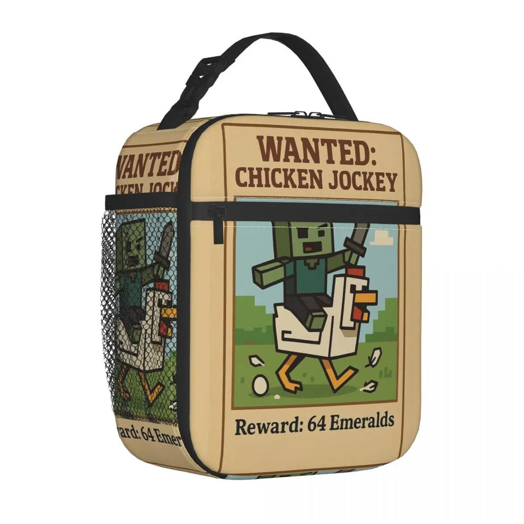 ไก่ Jockey ฉนวนถุงอาหารกลางวันกระเป๋าเก็บความเย็นภาชนะอาหารกลางวันแบบพกพากล่องอาหารกลางวัน Tote ผู้ช