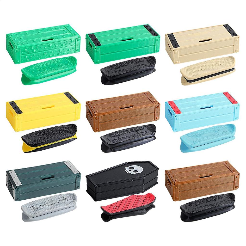 KickFlip Magnetic Fidget Deck 3D พิมพ์ Flipping Fidget ของเล่นแม่เหล็ก Mini Fingerboard สําหรับเด็กความเครียดบรรเทา