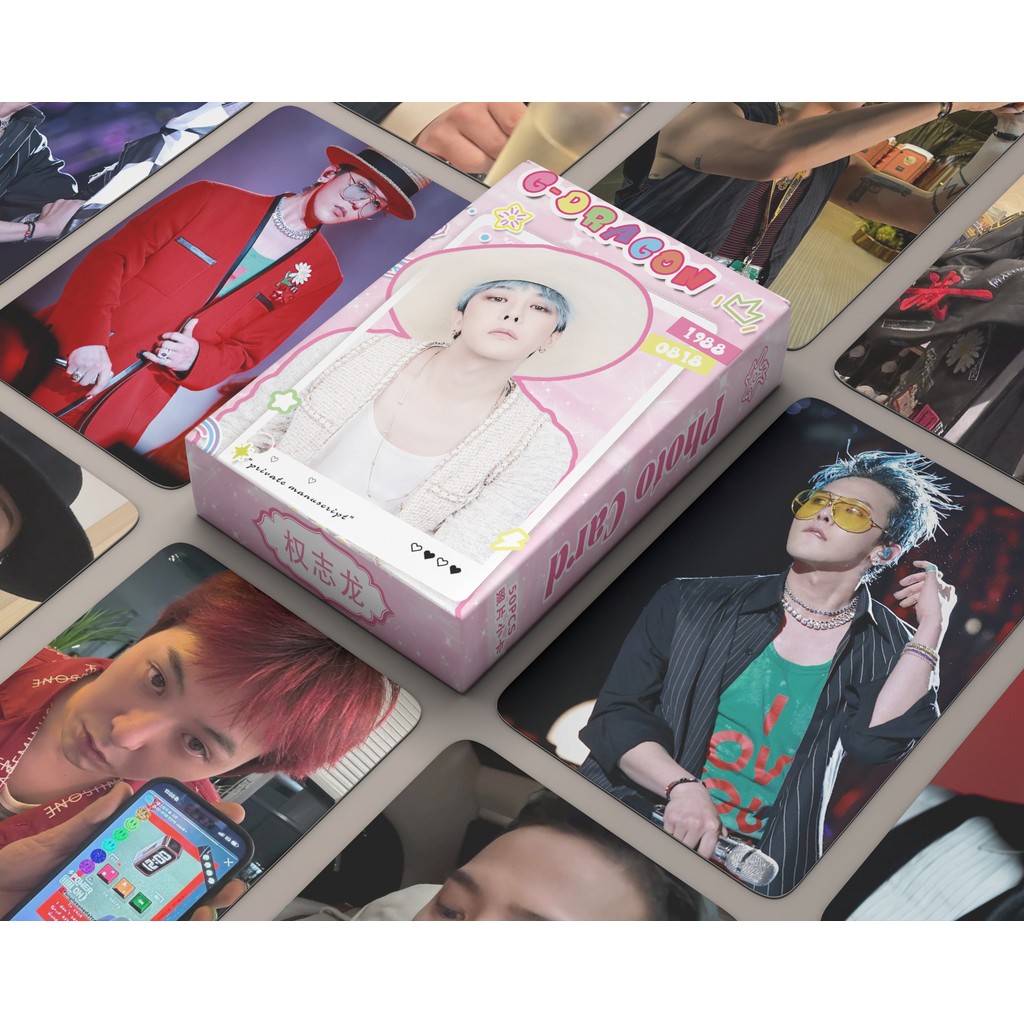 30-124pcs BIGBANG G-DRAGON GD การ์ด Lomo .bermensch POWER สติกเกอร์ Holographic Photocards KWON JI Y