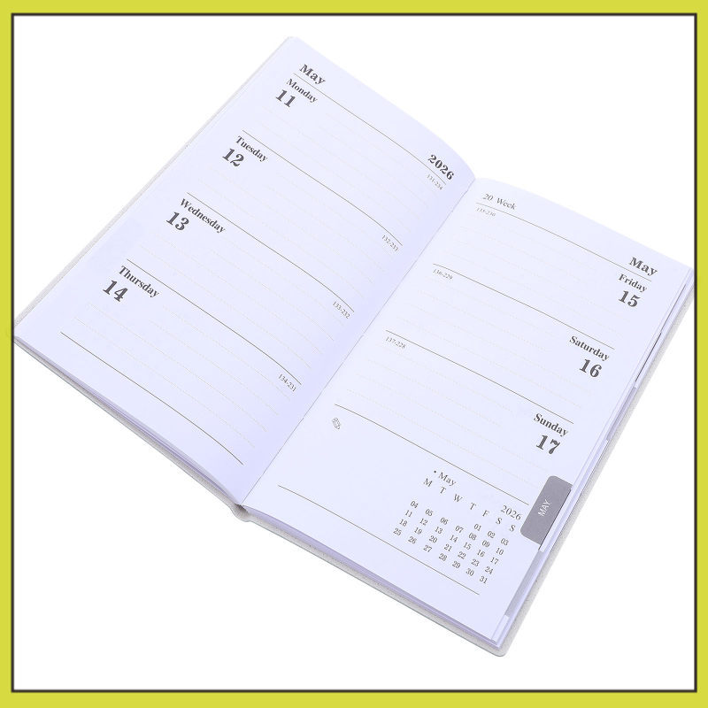 ปฏิทิน Work Schedule Planner Slim Weekly Organizer yijungpi