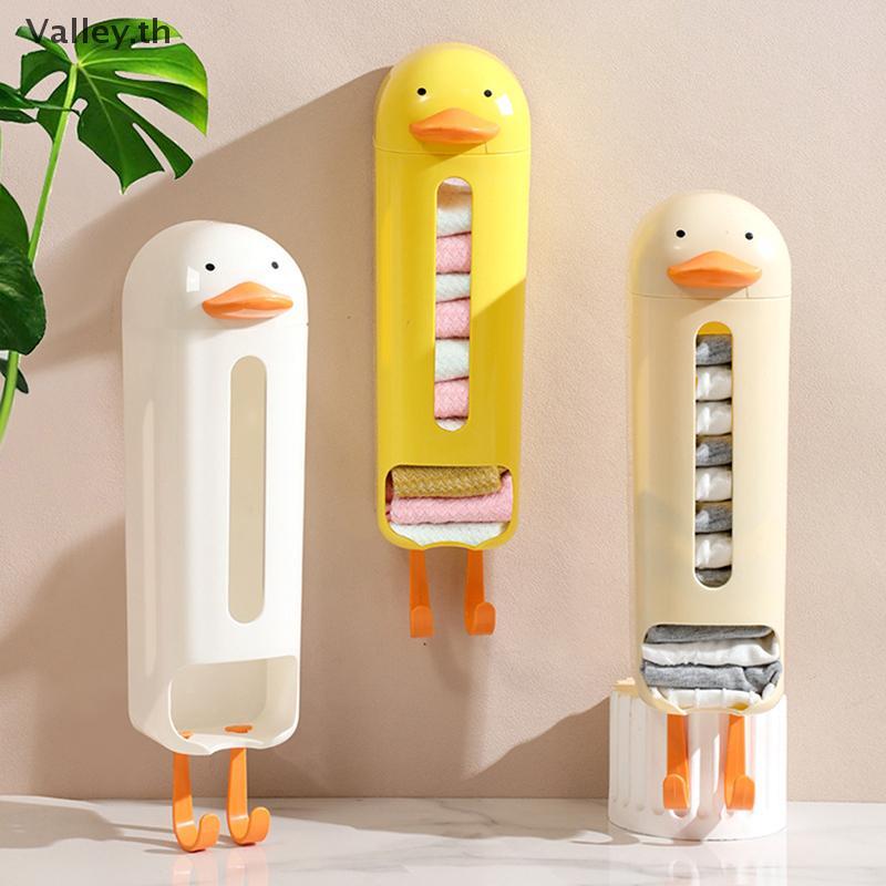 [Valley] กล่องเก็บชุดชั้นในติดผนังตู้เสื้อผ้ากางเกงชั้นในถุงเท้า Organizer ไม่จําเป็นต้อง Punch Home