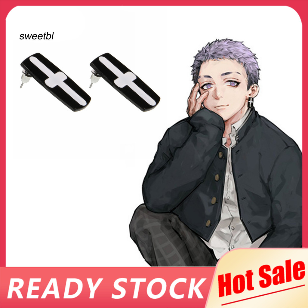 SWE Tokyo Revengers ต่างหูอะนิเมะการ์ตูนตัวอักษร Takashi Mitsuya ไม่มีการอักเสบ Drop ต่างหูเครื่องปร