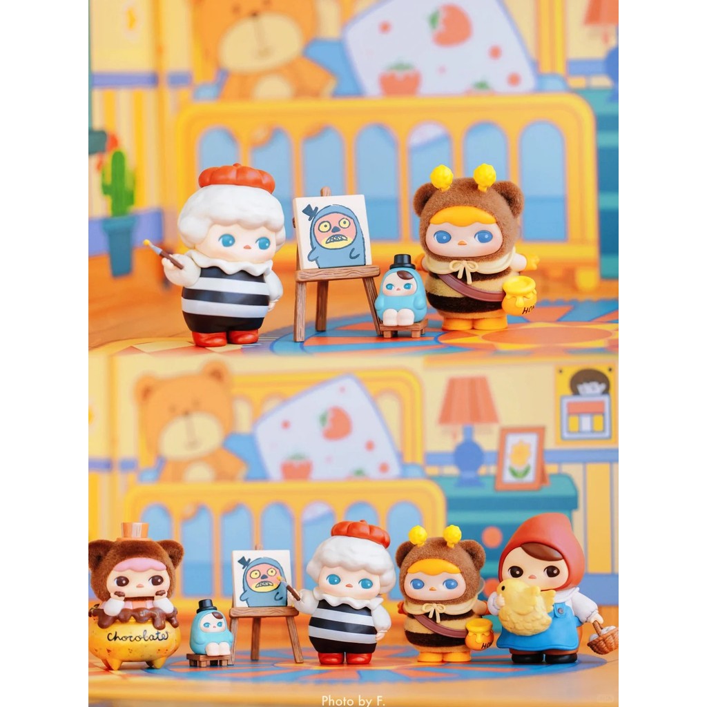 Popmart Pucky Popmart Pucky Market Series ฟิกเกอร์ Mystery Box Gift TUEV