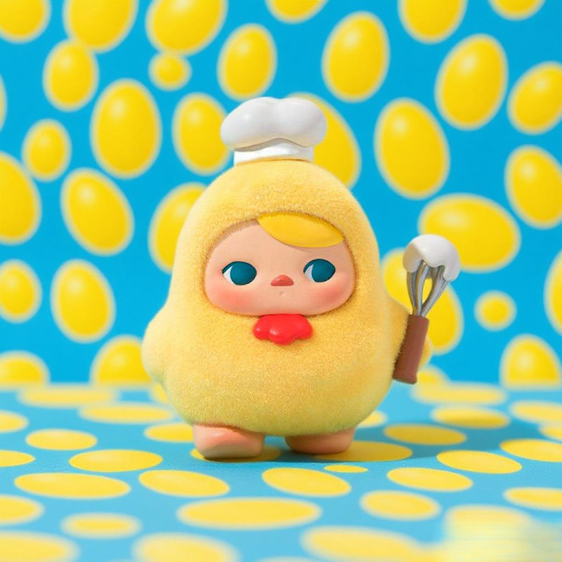 [ลับ] POPMART PUCKY PUCKY Egg Egg Bean Series Mystery Box ของขวัญของเล่นอินเทรนด์