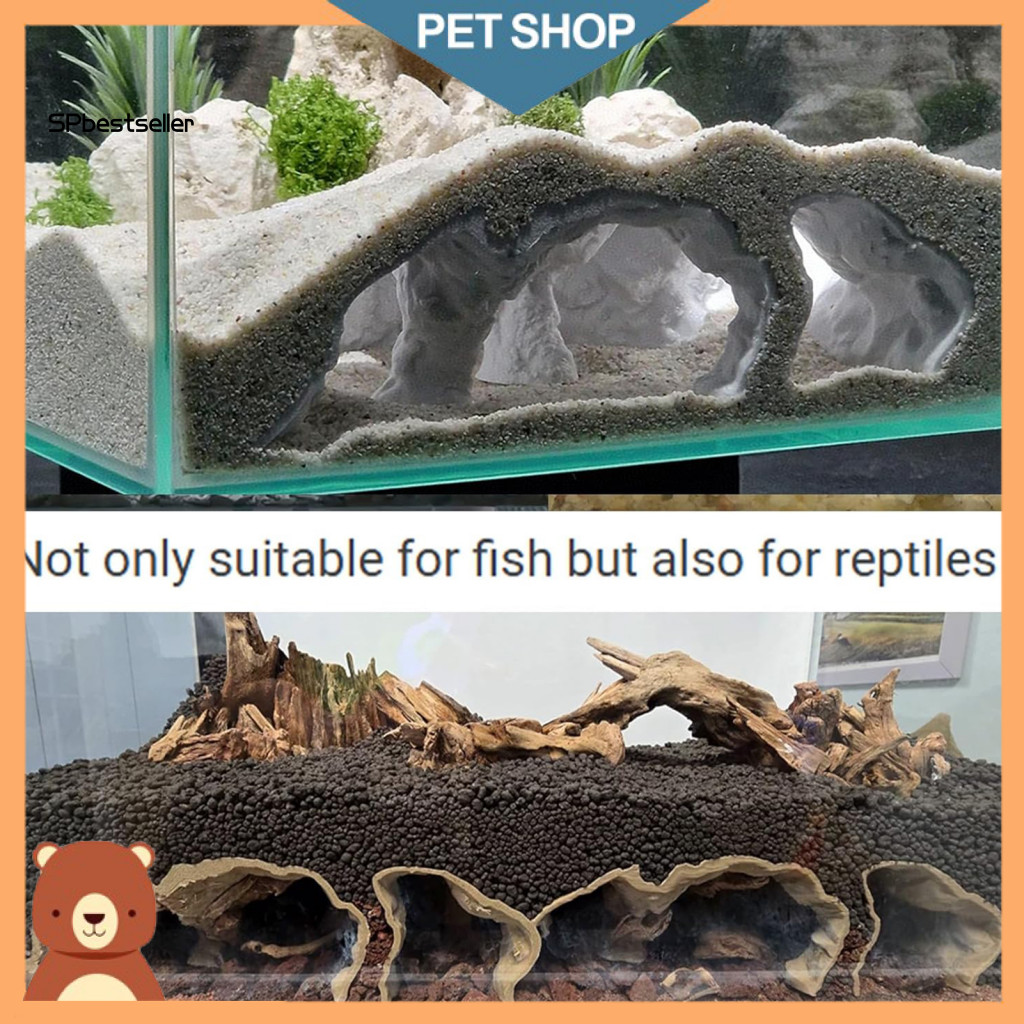 Sp Kuhli Loach ถัง Hideout Decor Pleco Aquarium อุโมงค์ซ่อน 3d พิมพ์ปลา Hideout Aquarium อุโมงค์ถ้ํา