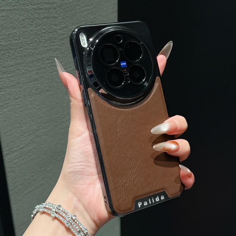 หรูหราชุบเลนส์ป้องกันหนังรวมทุกอย่างเคสโทรศัพท์สําหรับ VIVO X300 Pro X200 X100 Pro กันกระแทกปกหลัง