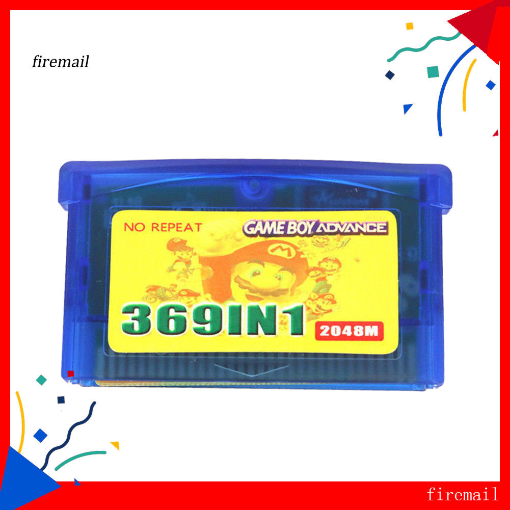 [FM] 369 in 1 US Version Game Cartridge การ์ดเกมสําหรับ GameBoy Advance