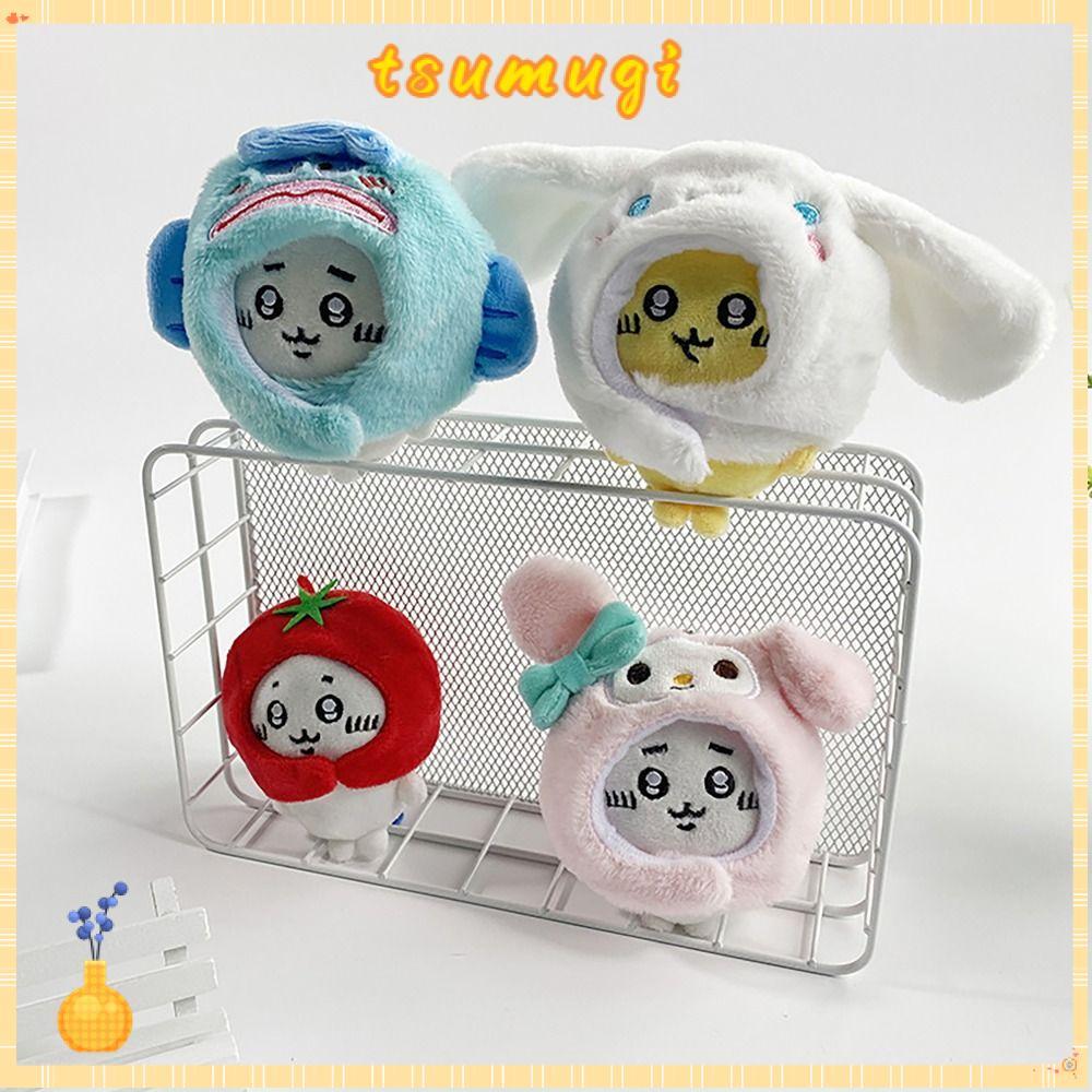 TSUMUGI Chikawa ตุ๊กตา, Cinnamoroll หมวกกระเป๋าจี้ Hachiware ตุ๊กตาตุ๊กตา, Mini Chikawa Hachiware Us